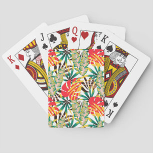 Bright Tropical Pattern Spielkarten