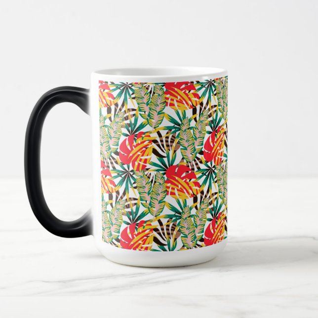 Bright Tropical Pattern Verwandlungstasse (Links)