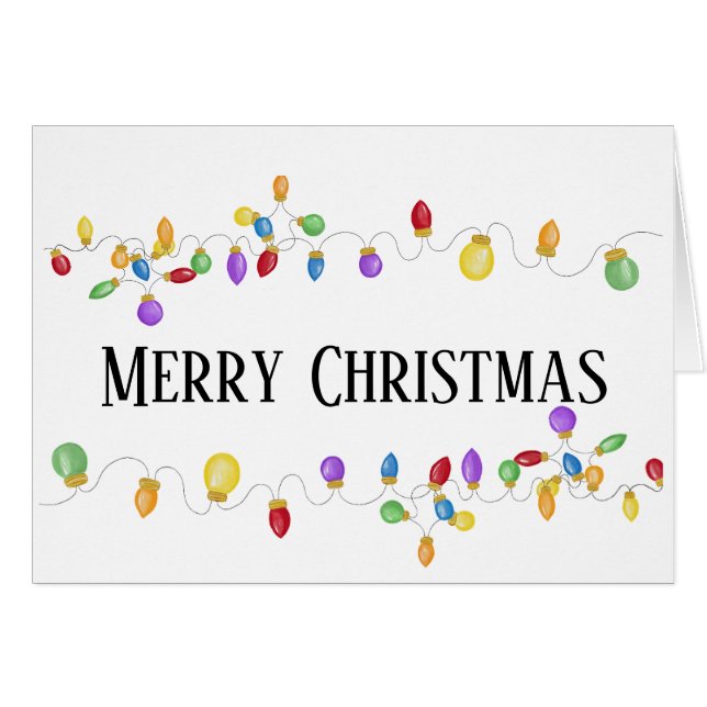 Bright Vintage Weihnachtsbeleuchtung (Vorderseite (Horizontal))