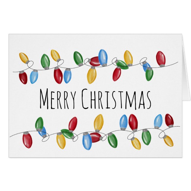 Bright Vintage Weihnachtsbeleuchtung (Vorderseite (Horizontal))