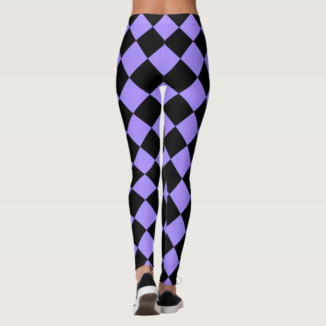 Bright Violet Harlequin Leggings (Rückseite)