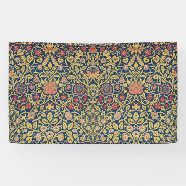 Bright Violet und Columbine (von William Morris) Banner (Horizontal)