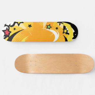 Bright Vivid Colors Pop Culture Vibe Skateboard