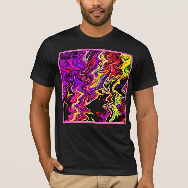 Bright Vivid Radiance Muster T-Shirt (Vorderseite)