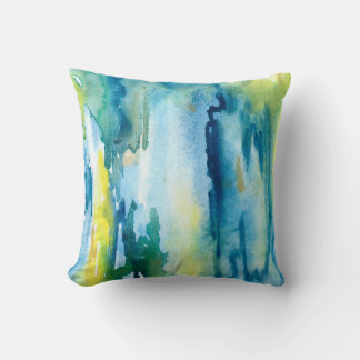 Bright watercolor abstract background. Watercolor Kissen