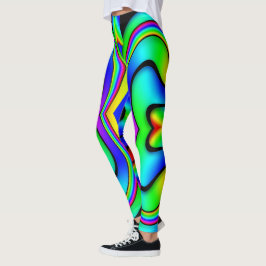 Bright & Wild Rainbow Hue Abstrakt Leggings