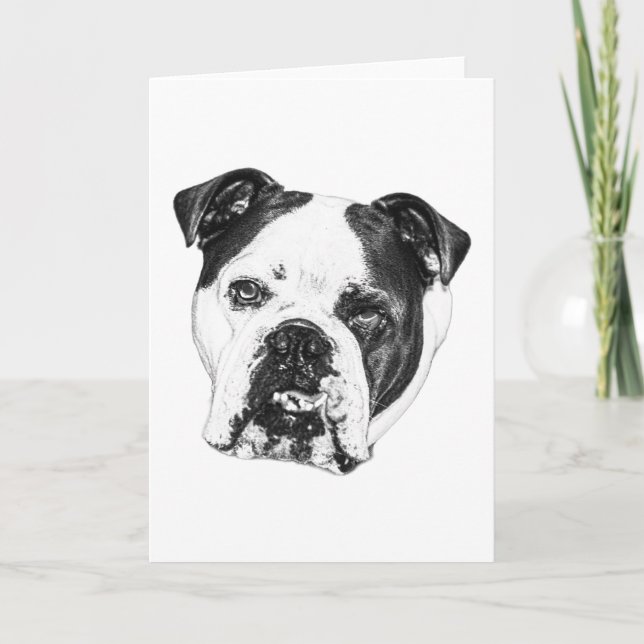 Bright Wish Bulldog Card Karte (Vorderseite)