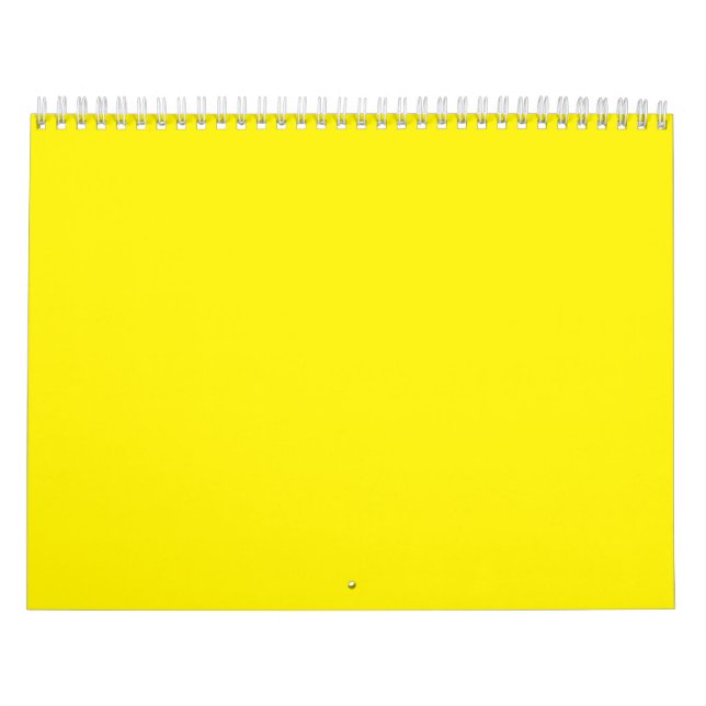 Bright Yellow Solid Background | Bold Modern Look Kalender (Titelbild)