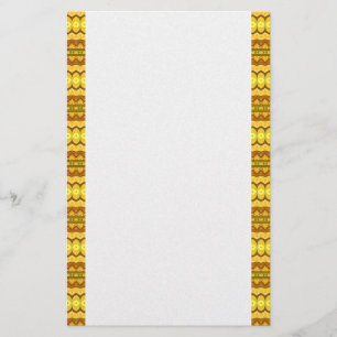 Bright Yellow Stripes Stationierung Briefpapier