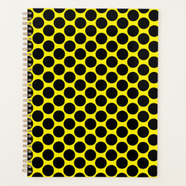 Bright Yellow with Black Dot Style 8.5"x11" Planer