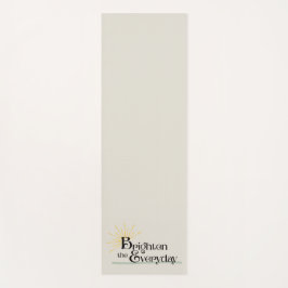Brighten the Everyday Mindful Calming Minimalist Yogamatte