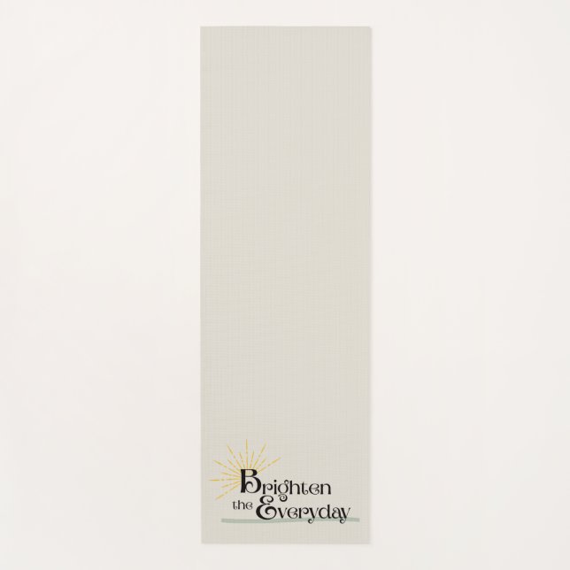 Brighten the Everyday Mindful Calming Minimalist Yogamatte (Vorderseite)