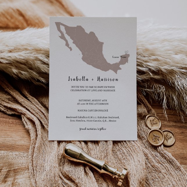 BRIGHTEST Mexico Wedding Invitation Einladung (Von Creator hochgeladen)