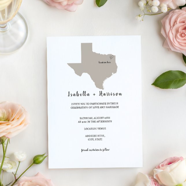 BRIGHTEST TEXAS Wedding Invitation Einladung (Von Creator hochgeladen)