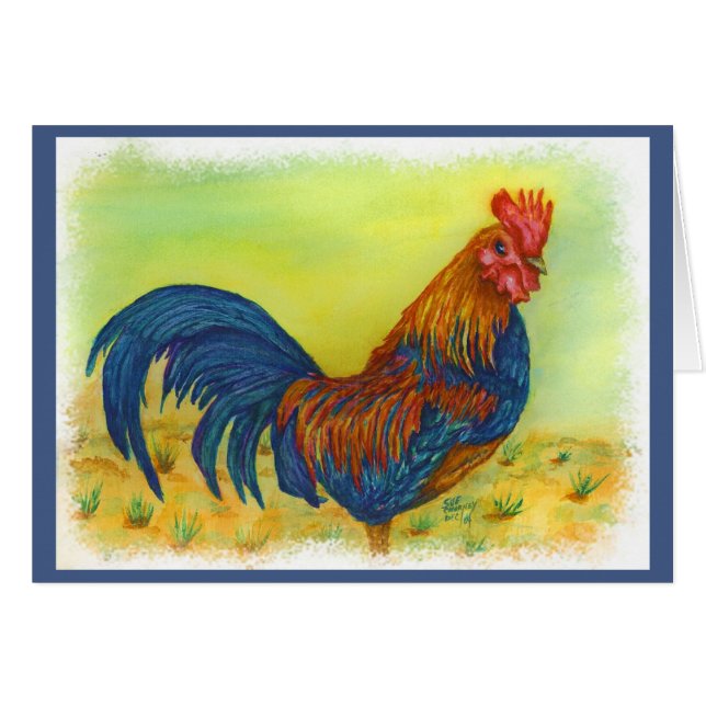 BRIGHTLY COLORED ROOSTER (Vorderseite (Horizontal))