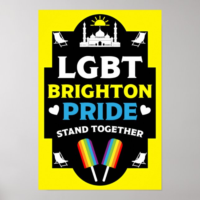 Brighton and Hove stolz Poster (Vorne)
