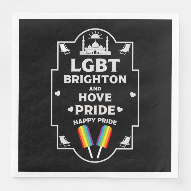 Brighton and Hove stolz Serviette (Vorderseite)