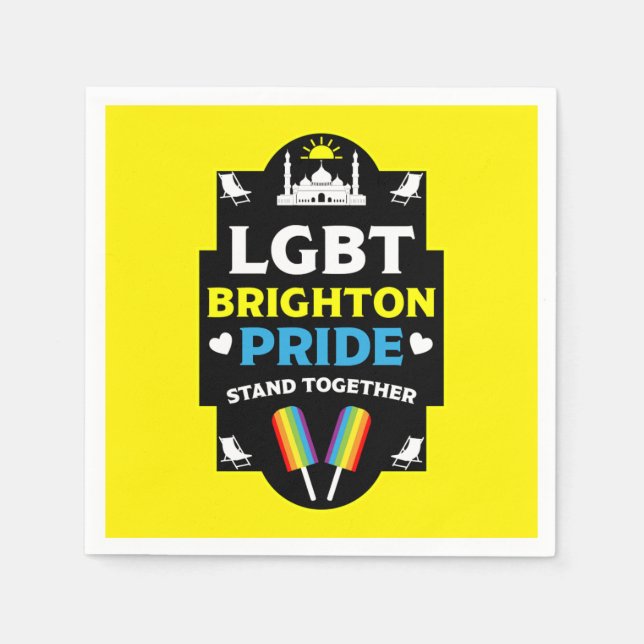 Brighton and Hove stolz Serviette (Vorderseite)
