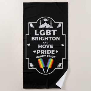 Brighton and Hove stolz Strandtuch