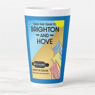 Brighton and Hove Travel Beach Art Large Co Milchtasse