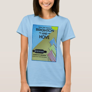 Brighton and Hove Travel Beach Art T-Shirt