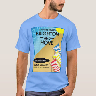 Brighton and Hove Travel Beach Art Tasche T-Shirt