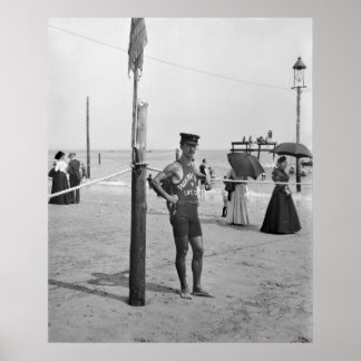 Brighton Beach Lifeguard, Anfang der 20er Jahre Poster