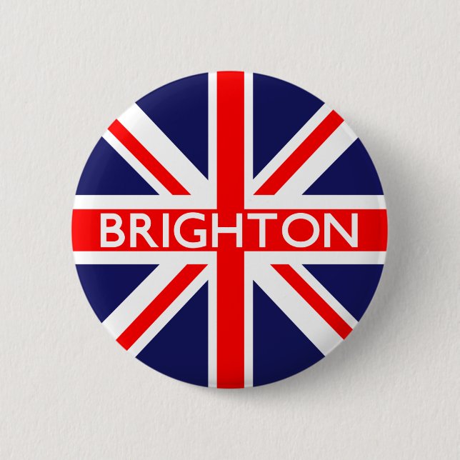 Brighton: Britische Flagge Button (Vorderseite)