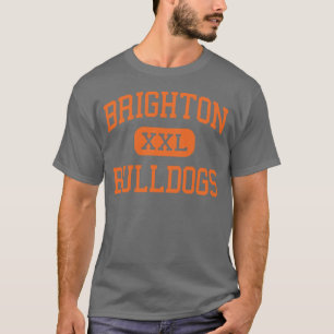 Brighton - Bulldoggen - hoch - Brighton Michigan T-Shirt