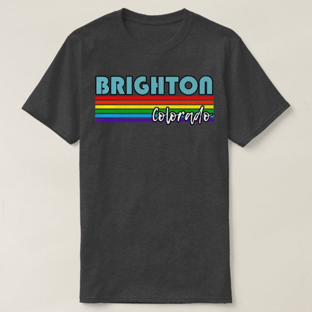 Brighton Colorado Pride Brighton LGBT Geschenk LGB T-Shirt (Design vorne)