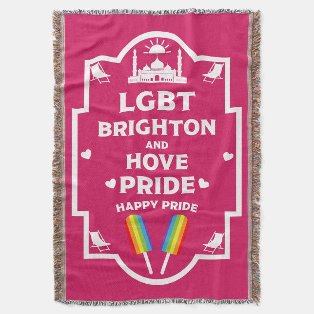 Brighton Gay Pride Decke (Vorderseite Vertikal)