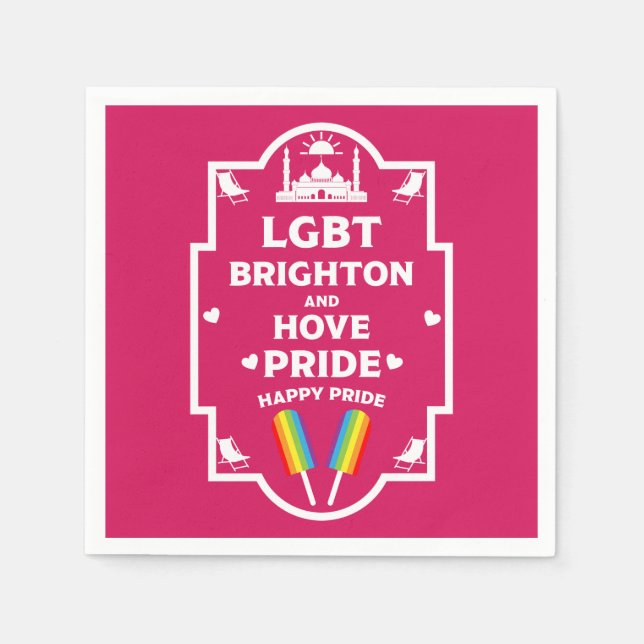 Brighton Gay Pride Serviette (Vorderseite)