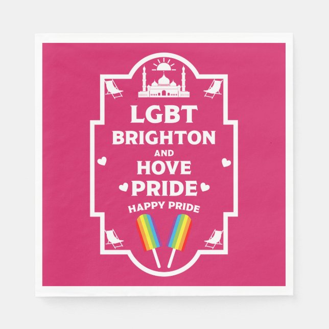 Brighton Gay Pride Serviette (Vorderseite)