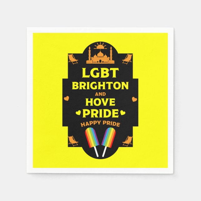 Brighton Gay Pride Serviette (Vorderseite)