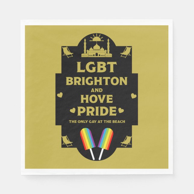 Brighton Gay Pride Serviette (Vorderseite)