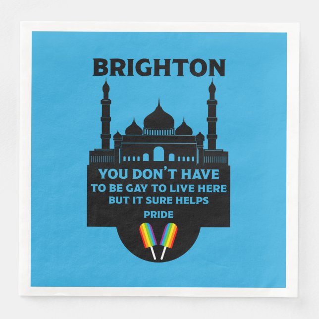 Brighton Gay Pride Serviette (Vorderseite)