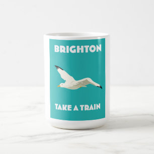 Brighton "Nimm einen Zug" Kaffeetasse