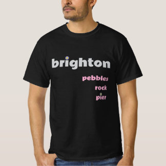 Brighton Pebbles Rock Pier M T-Shirt