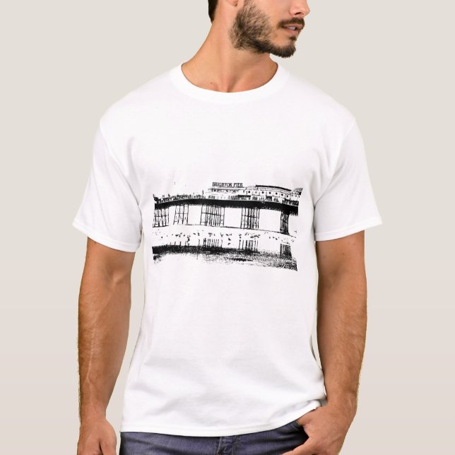 Brighton-Pier -1 T-Shirt (Vorderseite)