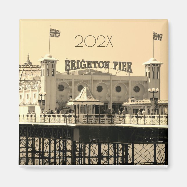 Brighton Pier ENGLAND Year Novelty Magnet (Vorne)