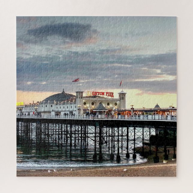 Brighton Pier Sunset Puzzle (Vertikal)
