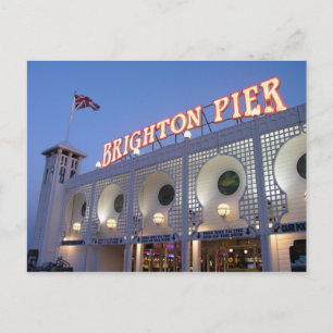 Brighton Pier, Sussex, Vereinigtes Königreich Postkarte