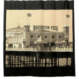 Brighton Pier UK Vacation Destination Duschvorhang