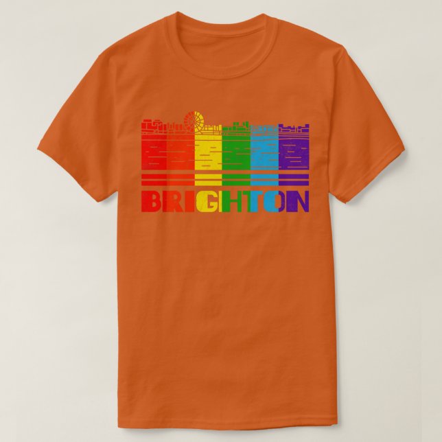 Brighton Pride Brighton LGBT-Geschenk LGBTQ-Unters T-Shirt (Design vorne)