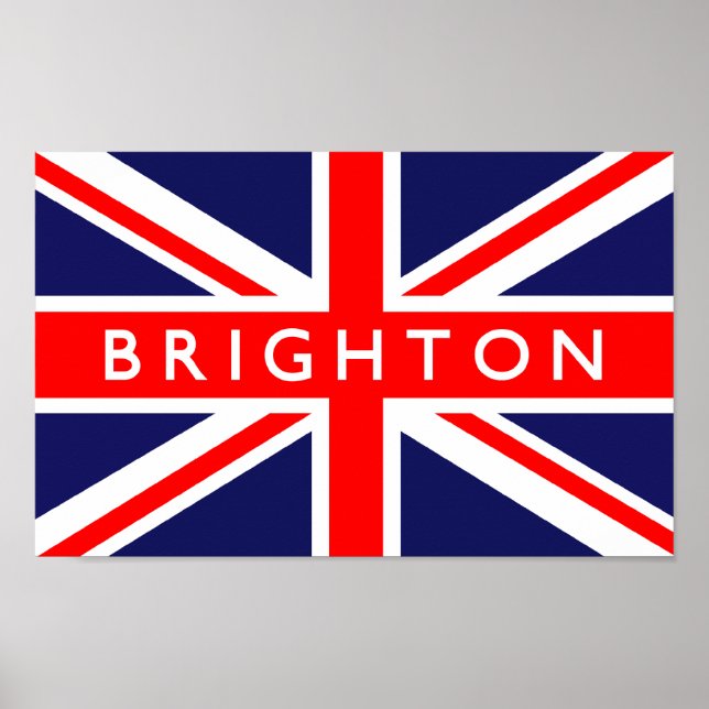 Brighton UK Flag Poster (Vorne)