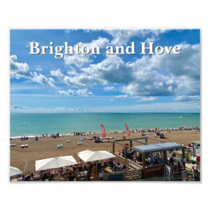 Brighton und Hove Beach an einem Sommertag Fotodruck