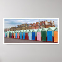 Brighton und Hove Beach farbenfrohe Hütten