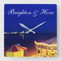 Brighton und Hove Beach zur Nachtzeit