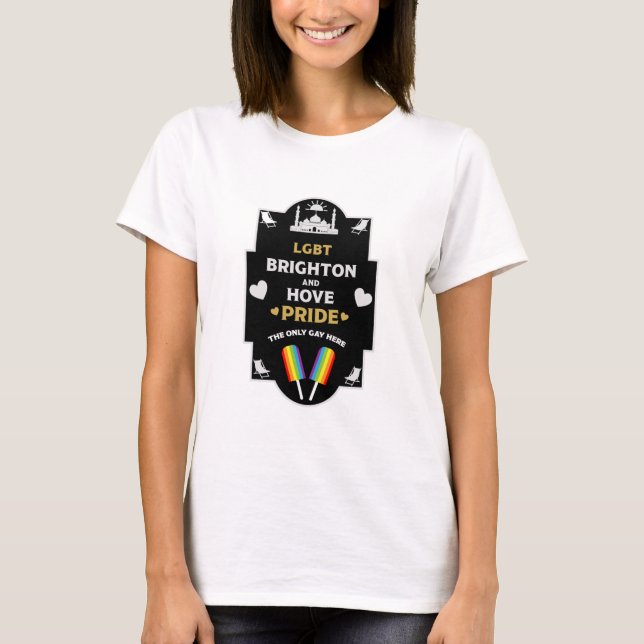 Brighton und Hove Pride T-Shirt (Vorderseite)