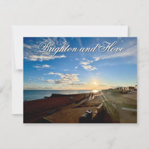 Brighton und Hove Seafront Sunset Foto Postkarte